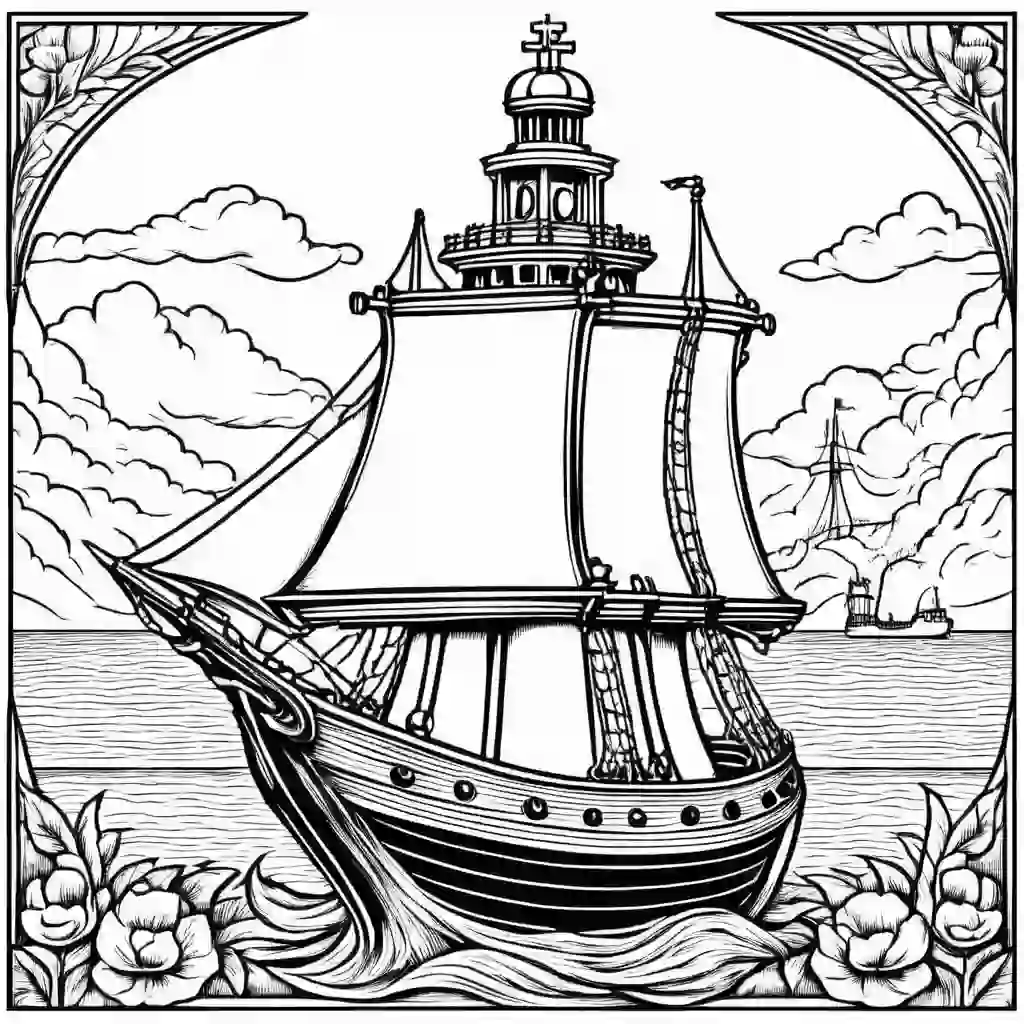 Ship's Bell coloring pages